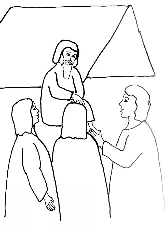 648x889 Bible Story Coloring Page For Angels Visit Abraham Free Bible