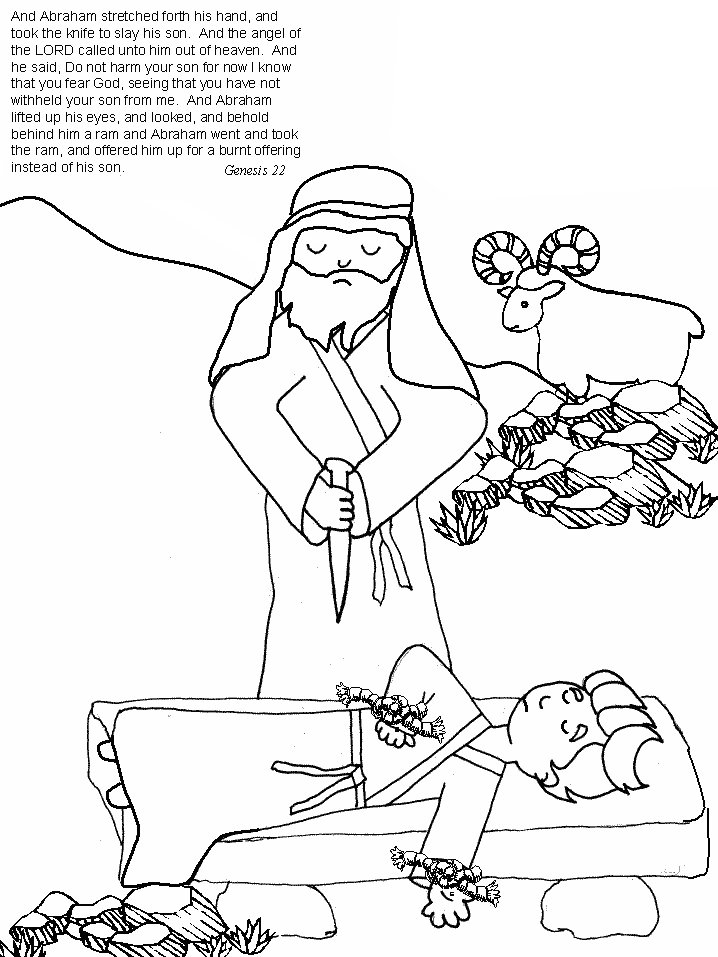 718x957 Great Abraham And Isaac Coloring Page 70 For Your Ew Year Color