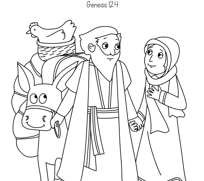 678x600 Abraham And Isaac Colouring Pages Coloring Page Draw