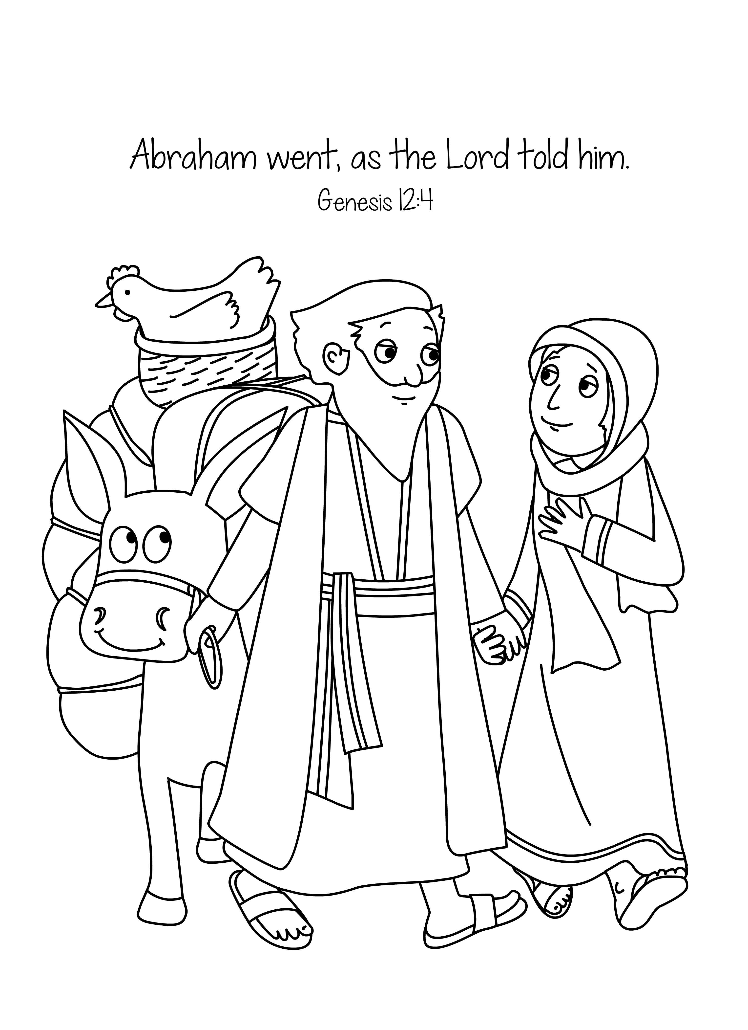 3028x4167 Bible Coloring Pages Download Abraham And Sarah Coloring Page