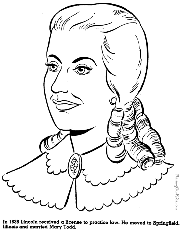 635x820 Mary Todd Lincoln Coloring Page For Kid 058