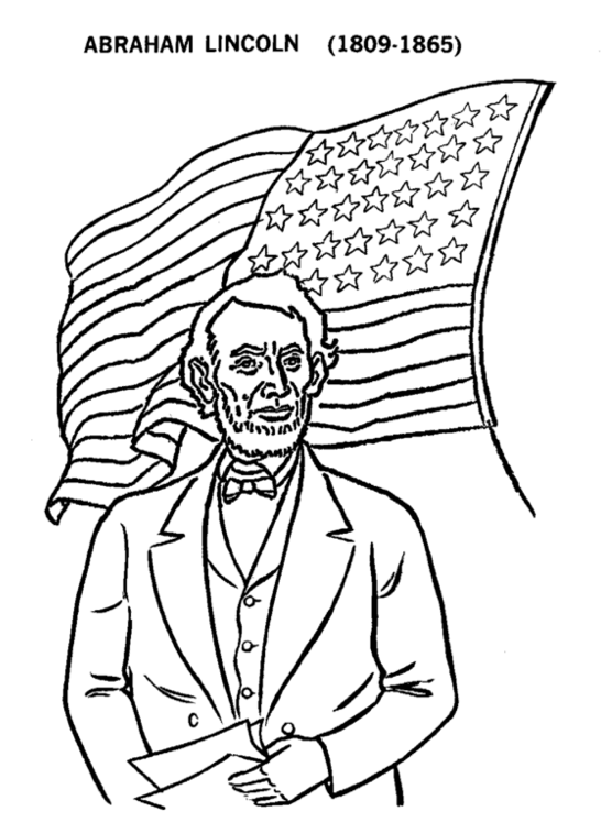 546x747 Abraham Lincoln Coloring Pages