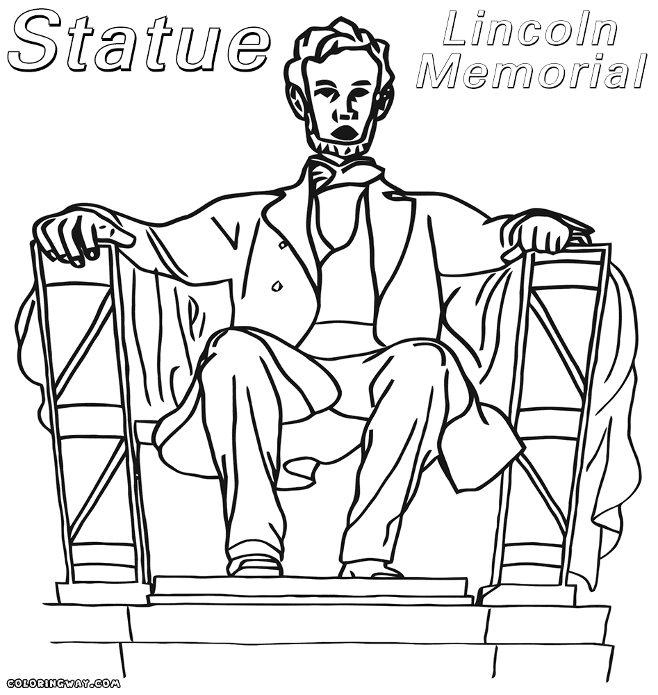 947x1000 Lincoln Memorial Coloring Page