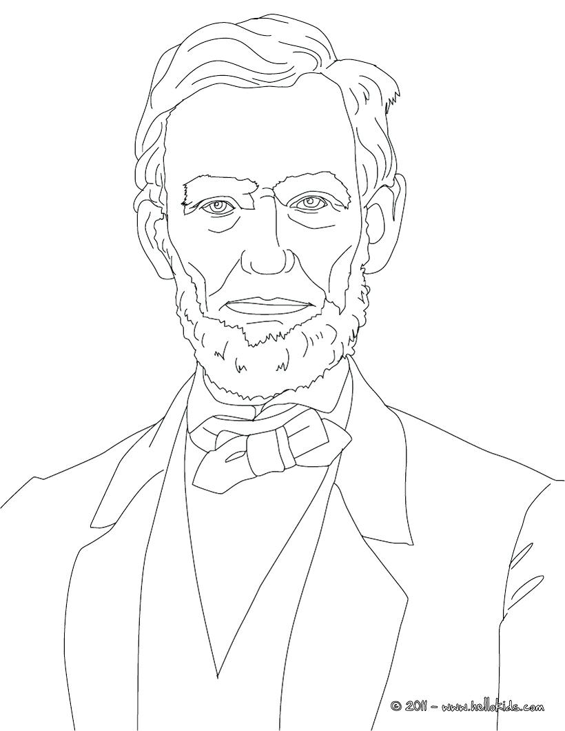 820x1060 Coloring Coloring Pages Of Abraham Lincoln Top Hat. Coloring