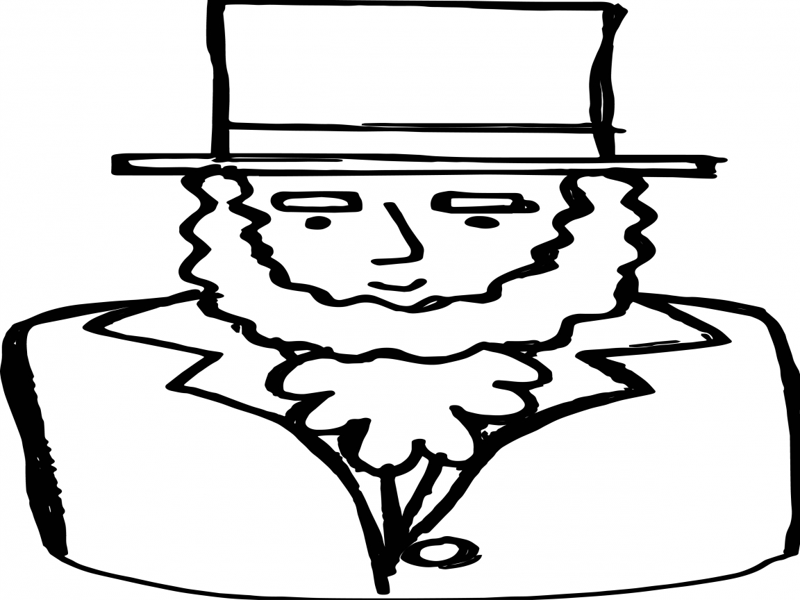 Abraham Lincoln With Hat Drawing at GetDrawings | Free download
