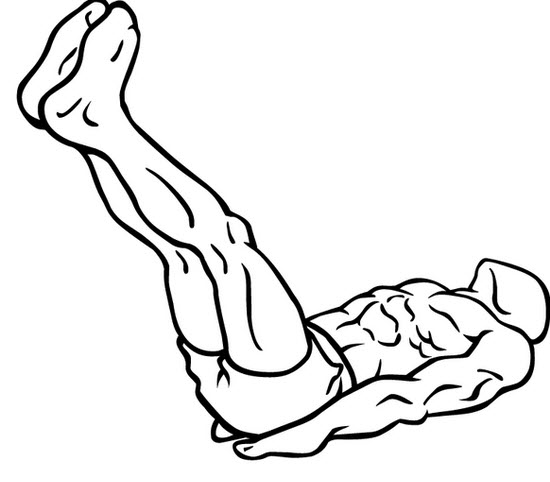 550x482 How To Get Ripped Lower Abs Without Any Weights