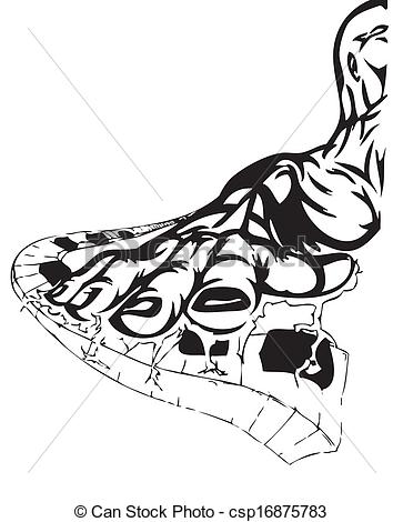 363x470 Abstract Piano Player. Music Related Abstract Icon Vector