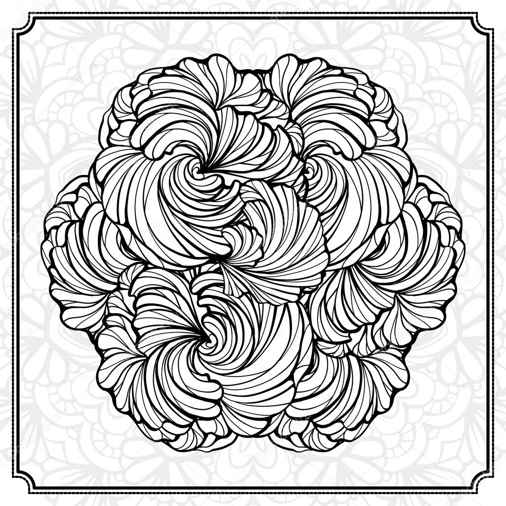 1024x1024 Abstract Round Design Element Stock Vector Sablegear