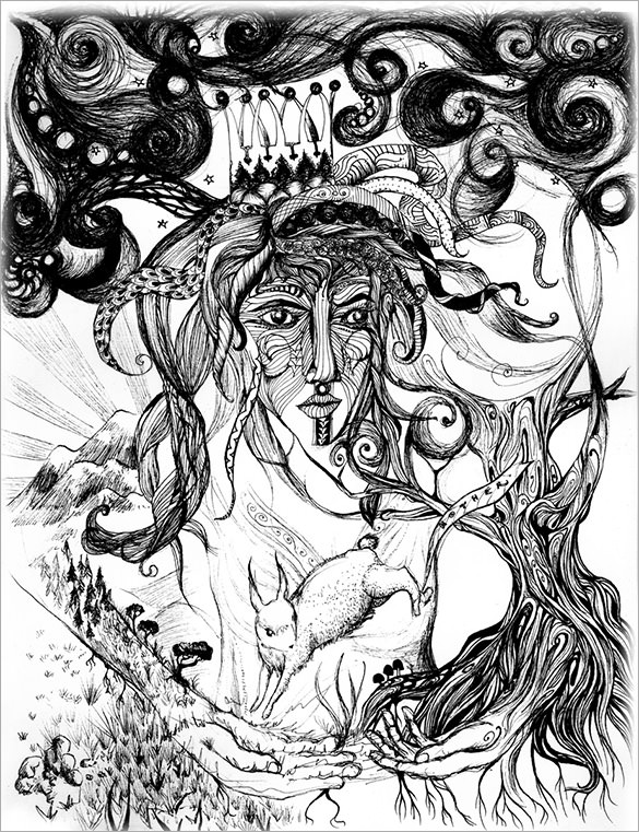 Abstract Art Drawing