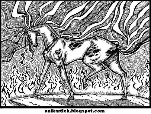 500x376 Horse Drawings And Illustrations