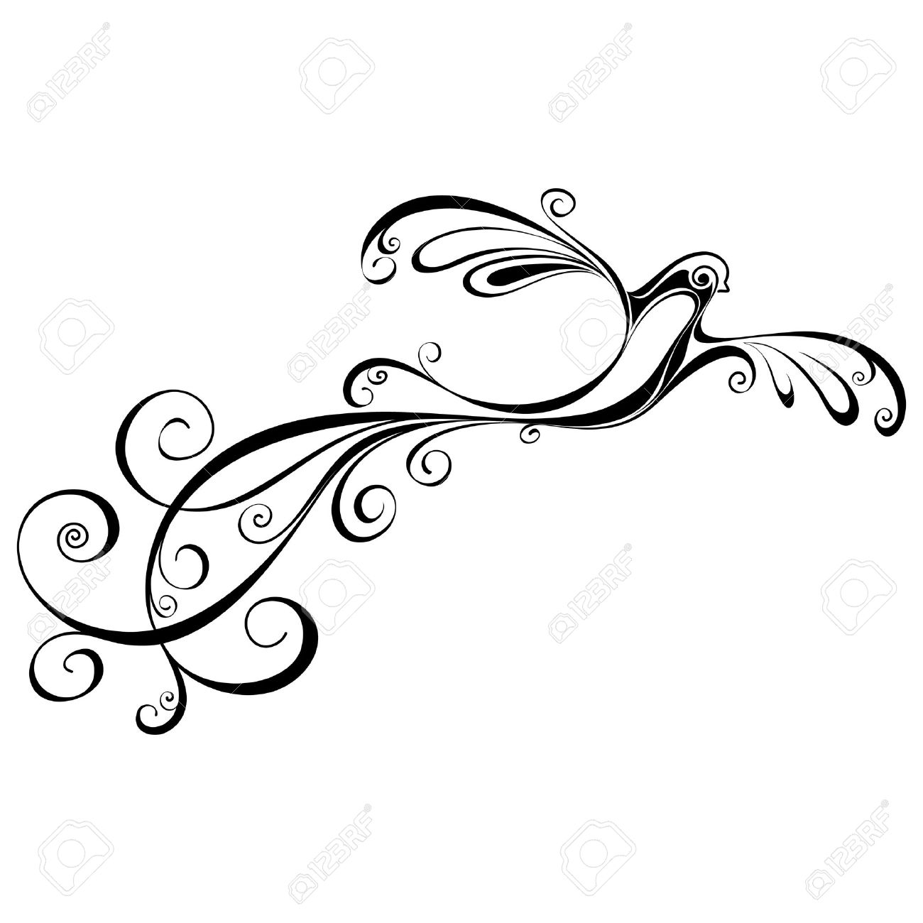 1300x1300 Bird Abstract Background Design Silhouette Royalty Free Cliparts