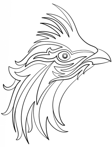 366x480 Abstract Bird Coloring Page Free Printable Coloring Pages