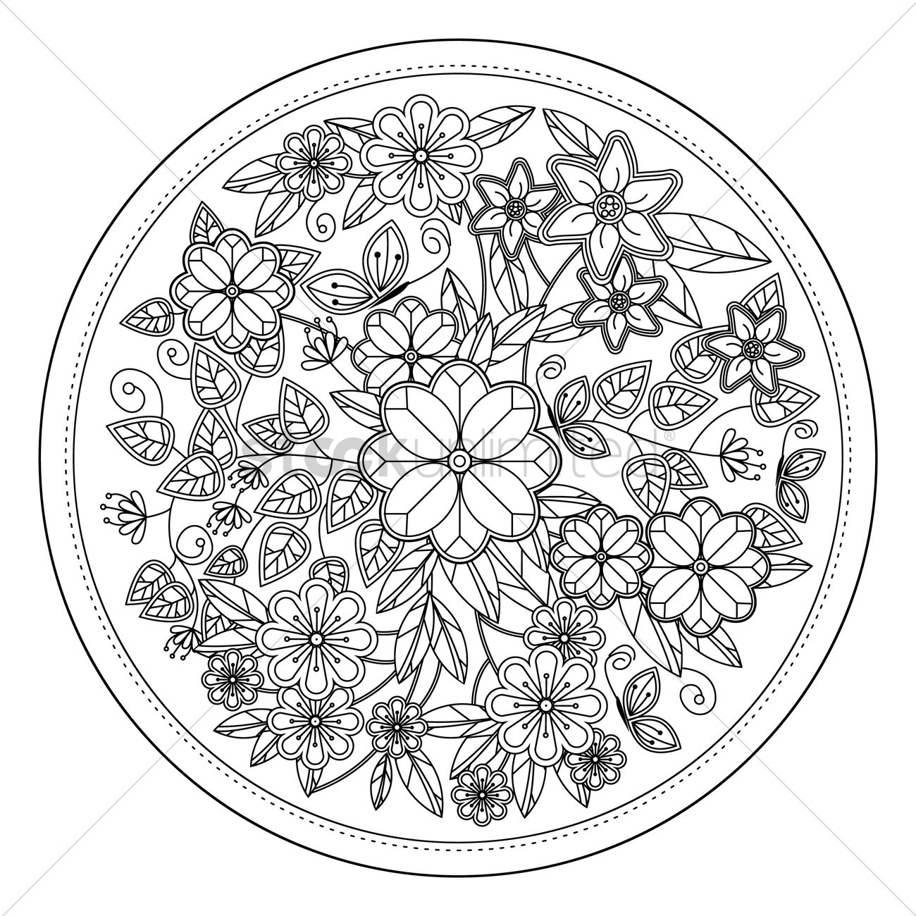 1300x1300 Abstract Intricate Pattern Design Vector Image