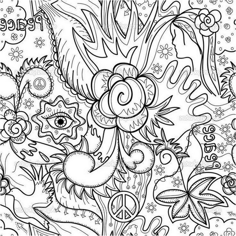 768x768 Abstract Design Coloring Pages