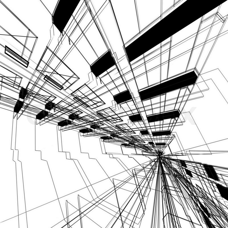800x800 Abstract Architectural 3d Construction Stock Photo Colourbox