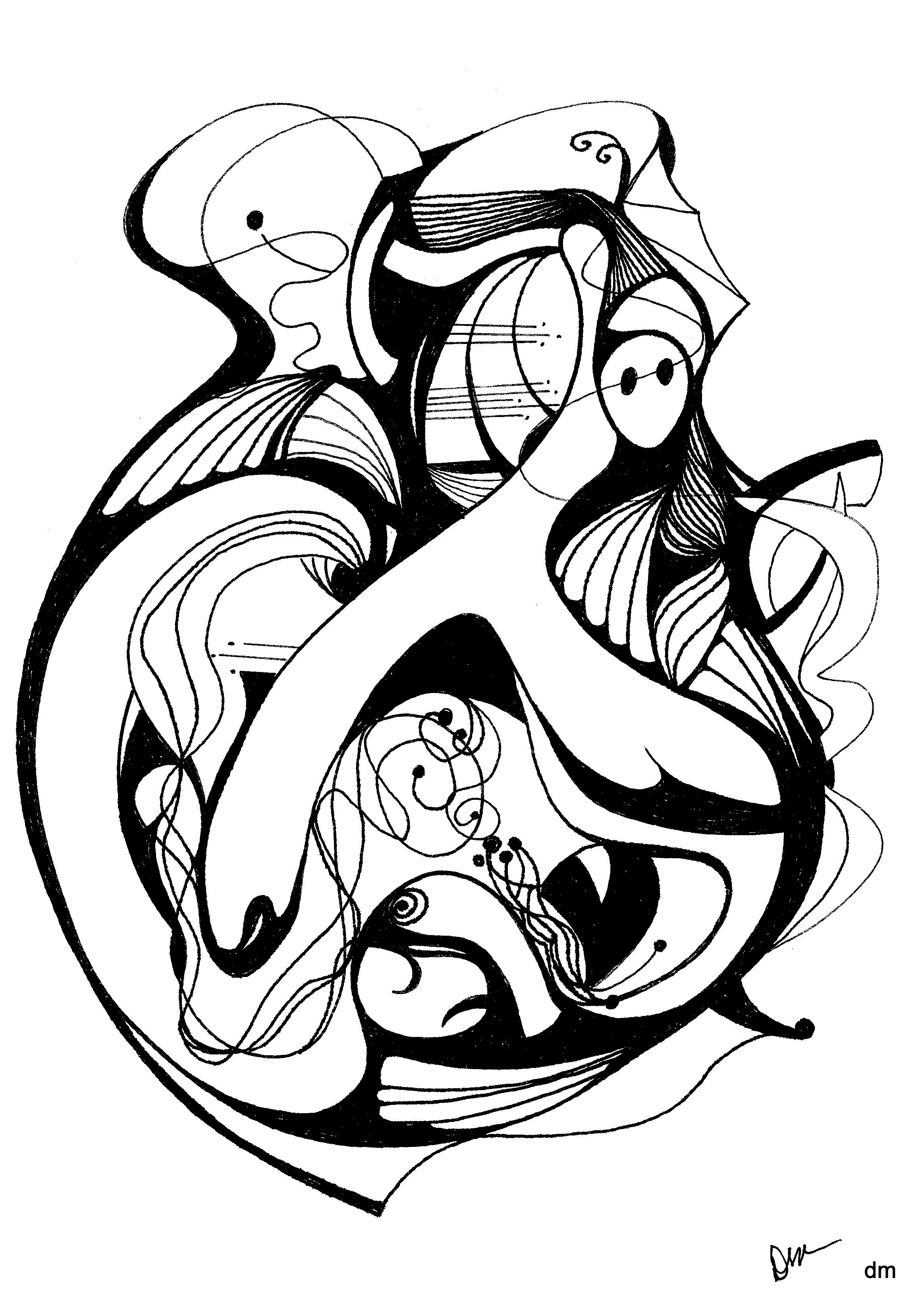 2327x3296 Pen Amp Ink Abstract Drawings My Creative Spirit And Others I Want
