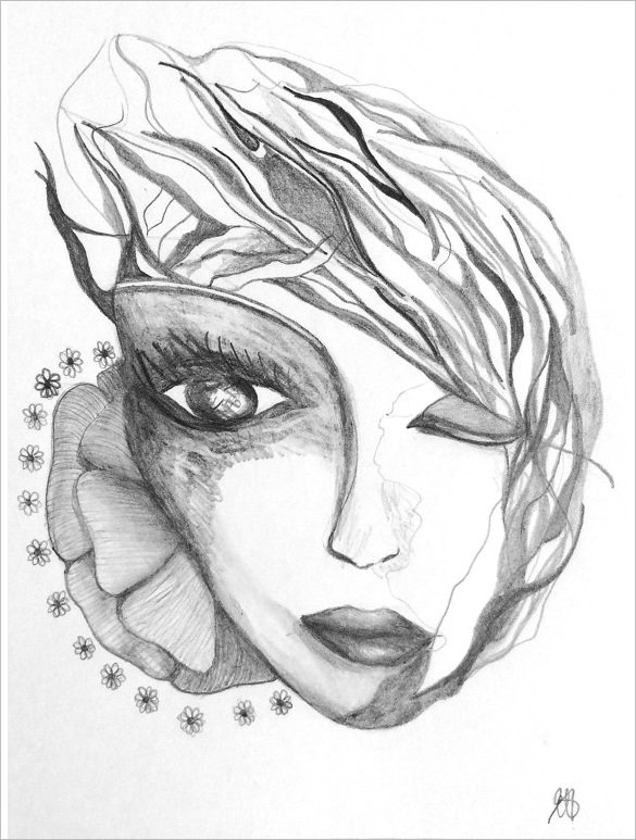 Abstract Face Drawing