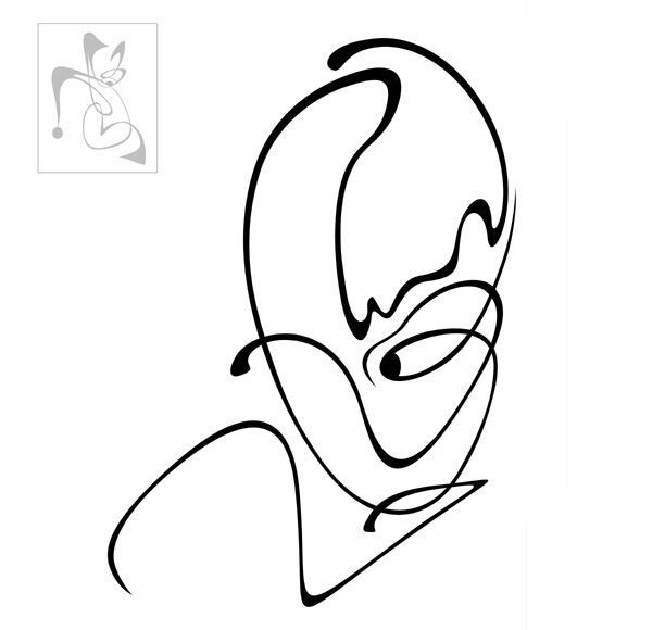 612x580 Face Drawing. Juri Schoppert Blog. Abstract Drawing. Abstrakte