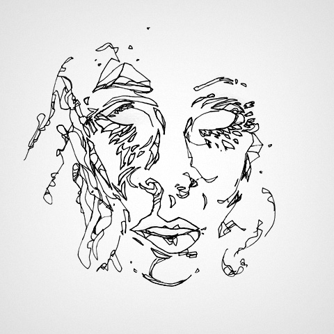 480x480 Abstract Six Foot Giraffe