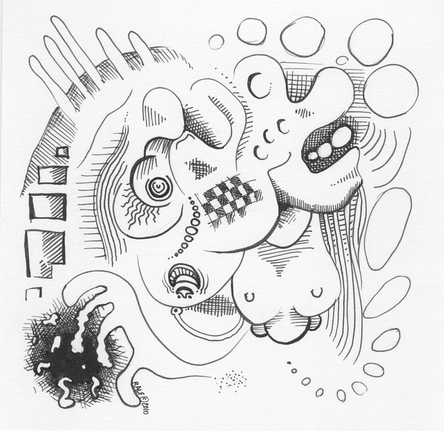 900x874 Abstract Ink Sketch Drawing By Ralf Schulze