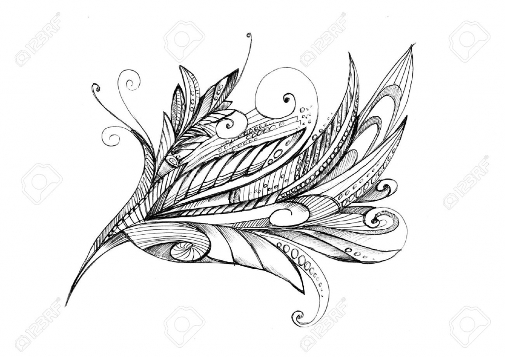 1024x724 Pencil Drawing Of Abstract Flowers Abstract Unusual Pencil Drawing