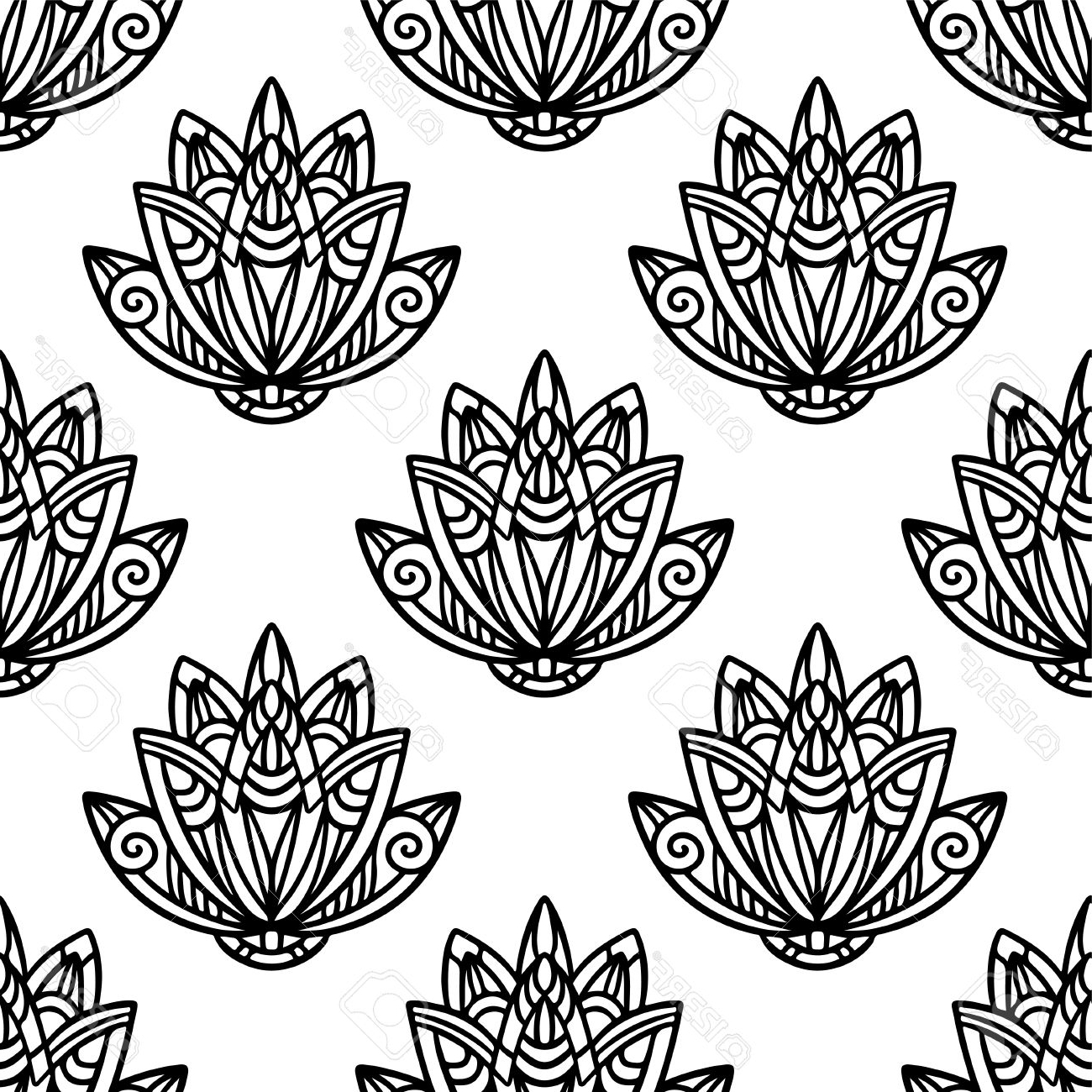 1300x1300 Simple Abstract Flower Drawings Clipart