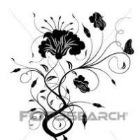 200x200 Abstract Flower Drawings