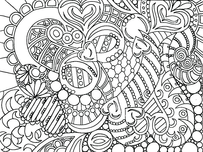 800x599 Abstract Flower Coloring Pages Hard Coloring Pages Of Flowers