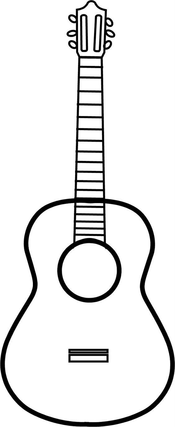 564x1377 Guitar Outline Vinyl On The Go Guitar