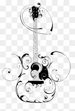 260x387 Hand Painted Guitar Png, Vectors, Psd, And Icons For Free Download