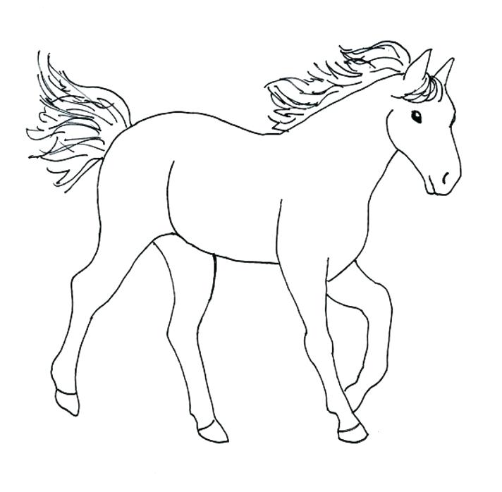 712x698 Horse Coloring Pages Free Abstract Online Printable Sheets