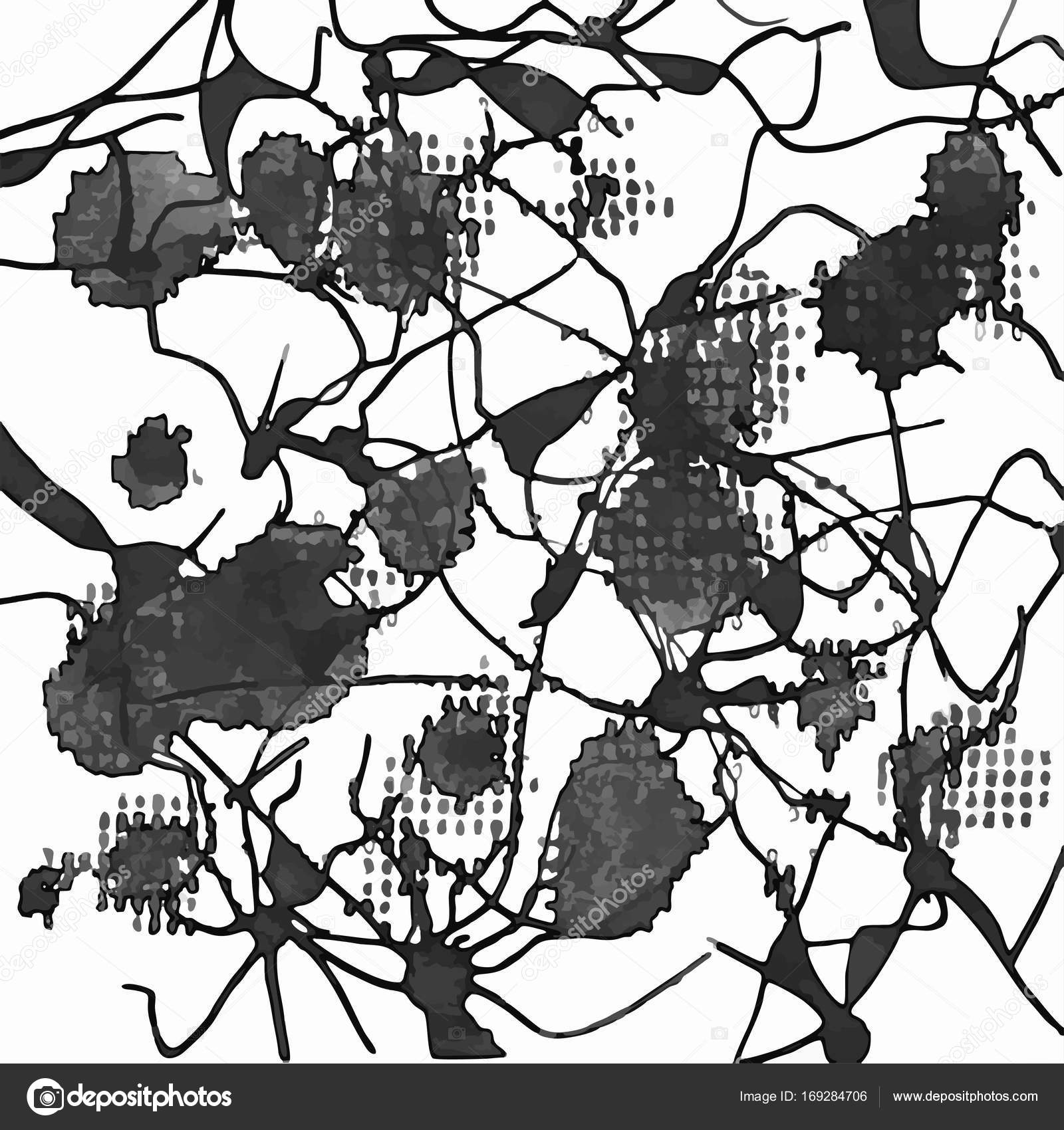 1600x1700 Abstract Shapes, Paint Stains, Splashes And Blobs Of Blackk