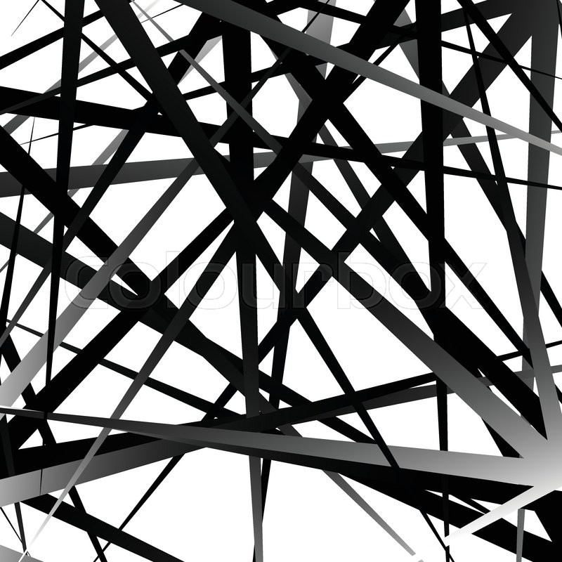 800x800 Edgy, Pointed Random Overlapping Shapes. Abstract Art. Stock