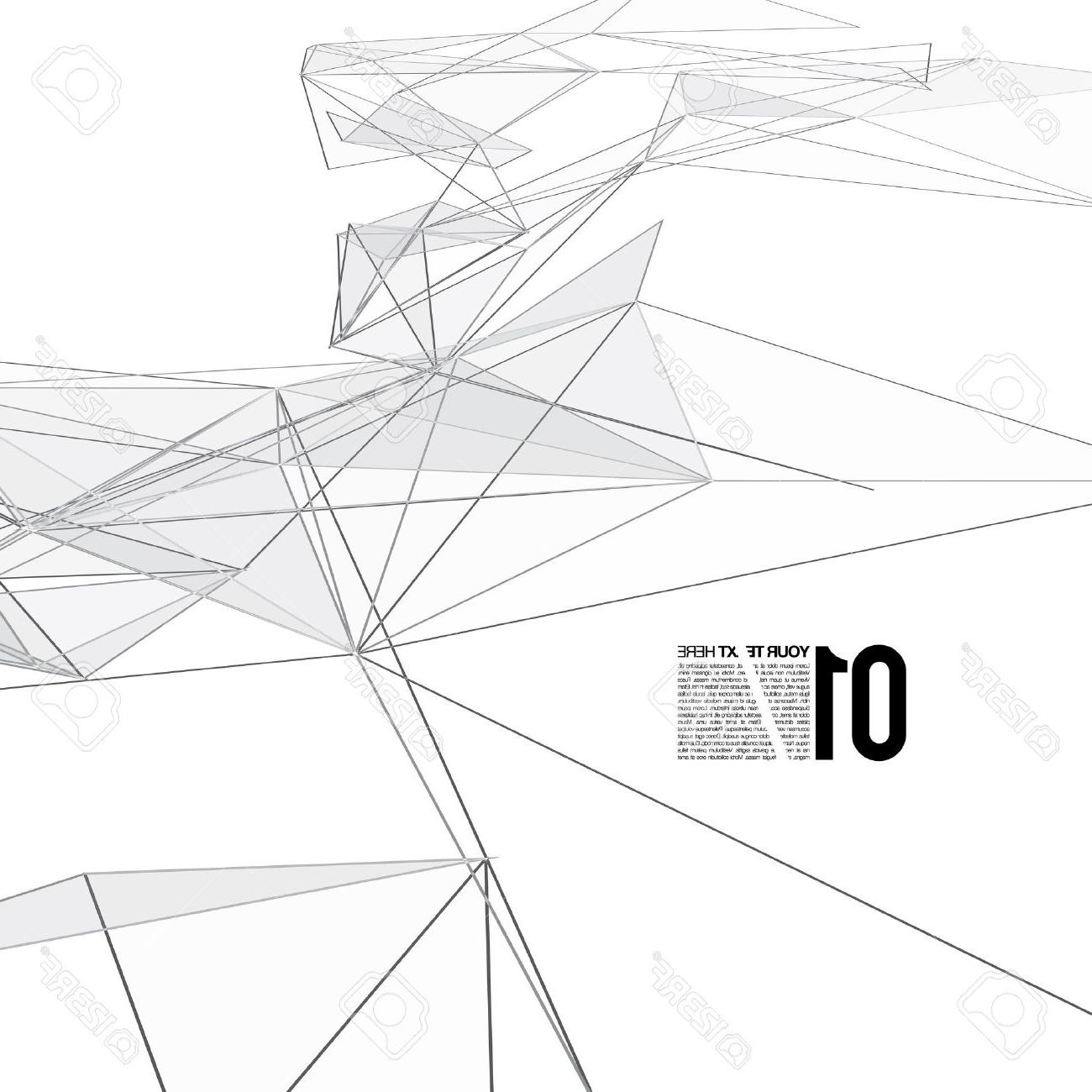 1300x1300 Top 10 Black And White Abstract Mesh Background With Circles Lines