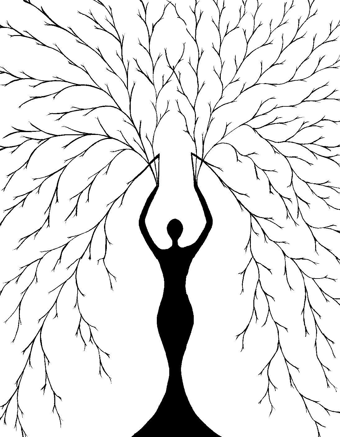 1095x1409 Available For Imediat Shipping 16x20 Original Abstract Tree