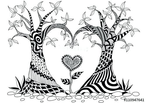 500x354 Coloring Book Trees Also Coloring Pages Of Trees Create Photo
