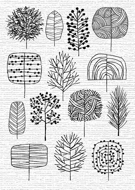 453x640 How To Draw Trees Patterns Drawing Trees, Colour