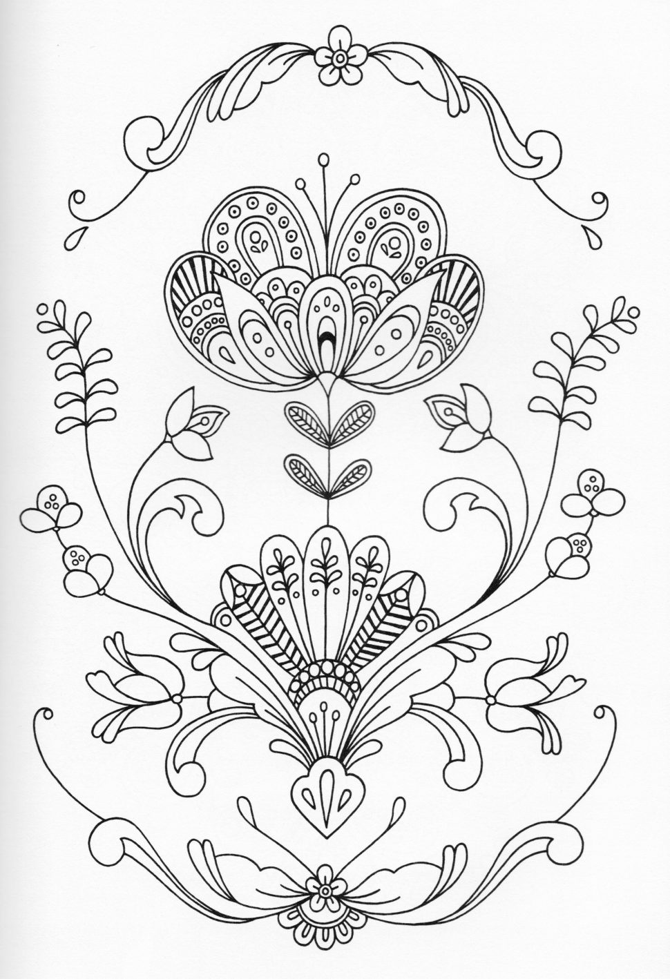 970x1418 Coloring Adult Coloring Page Inspiration Scandinavian