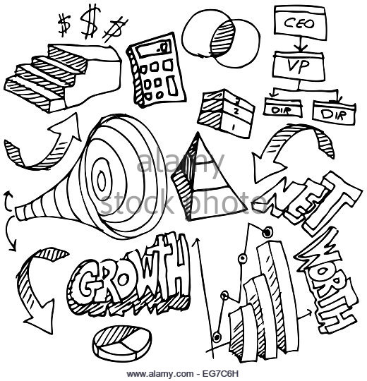 520x540 Business Financial Accounting Drawing Set Stock Photos Amp Business