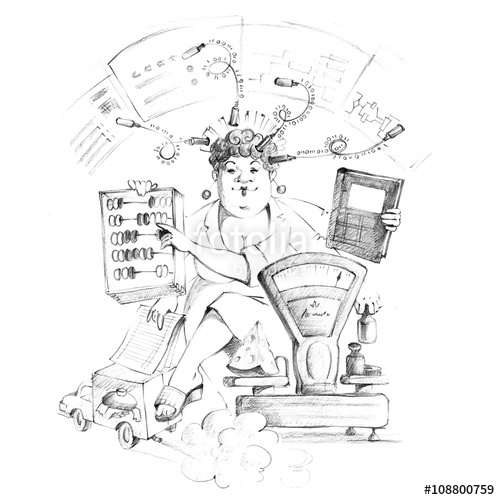 500x500 Comic Illustration Online Stores, Accounting, Application