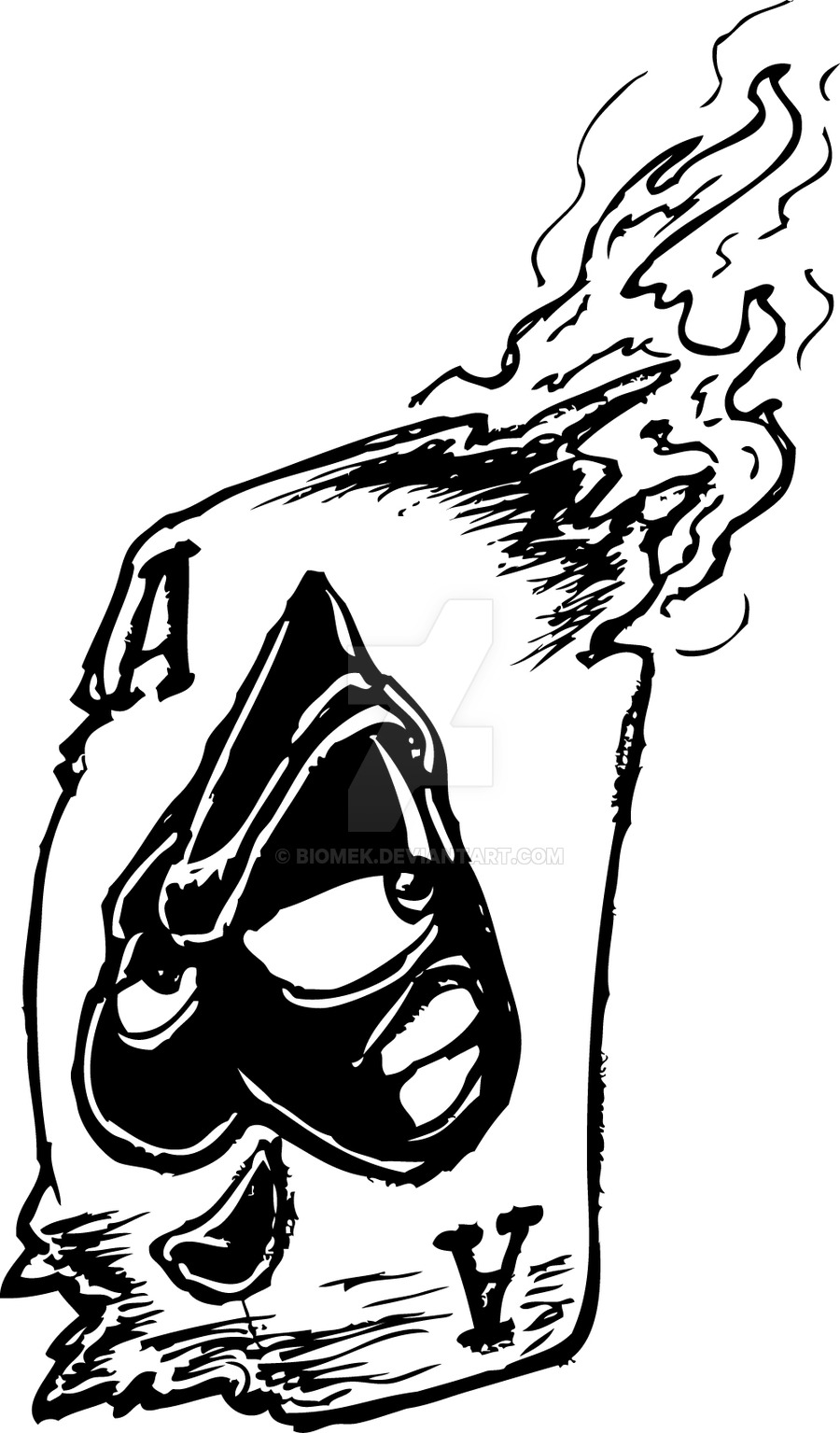 900x1535 Ace Of Spades By Biomek