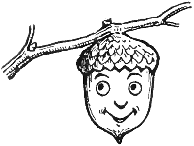 400x300 How To Draw Acorns Falling From Oak Tree Branch With Easy Drawing