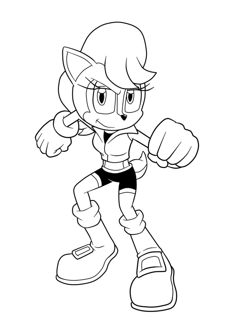 774x1032 Sally Acorn (Line Art ) By Reem Khalil
