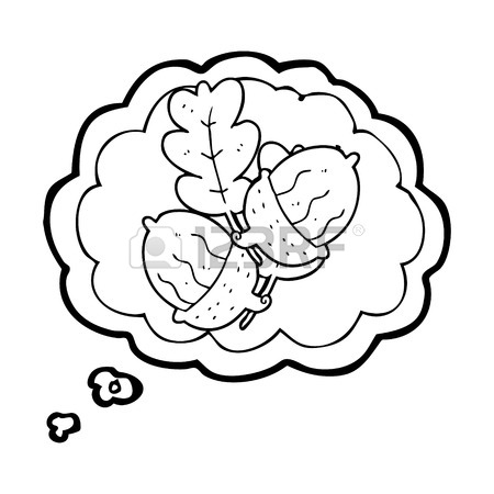 450x450 Freehand Drawn Texture Cartoon Acorns Royalty Free Cliparts