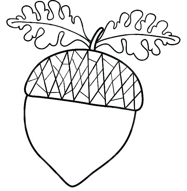 600x612 Oak Leaf Coloring Page Color These Acorns And Oak Leaves To Look