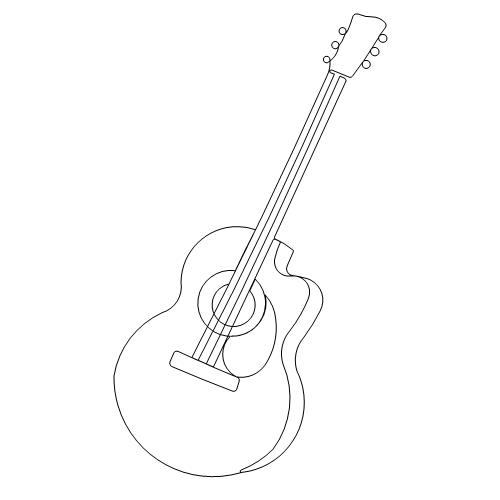 500x500 Guitar Acoustic 2 Anne Bright Designs