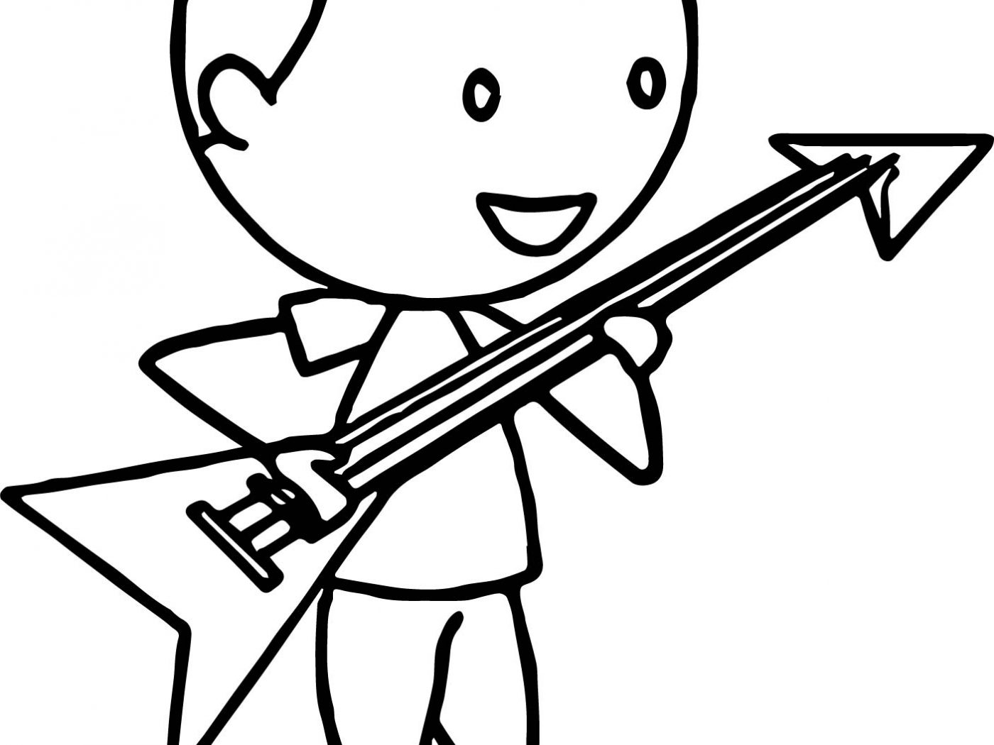1400x1050 Electric Guitar Coloring Pages To Download Acoustic And Adult