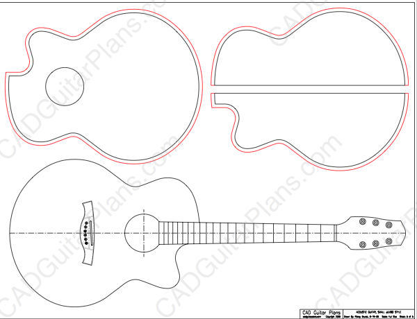 600x460 Pdf Small Jumbo Acoustic Guitar Plan Cad Guitar Plans