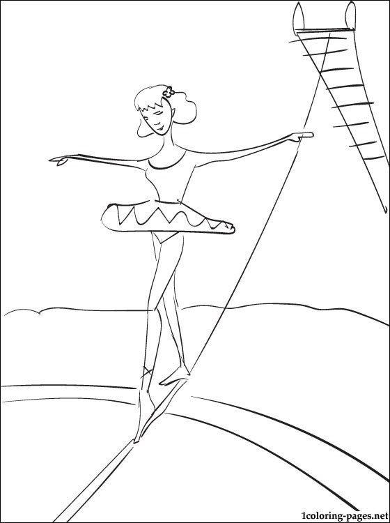 560x750 Coloring Page With A Circus Acrobat Coloring Pages