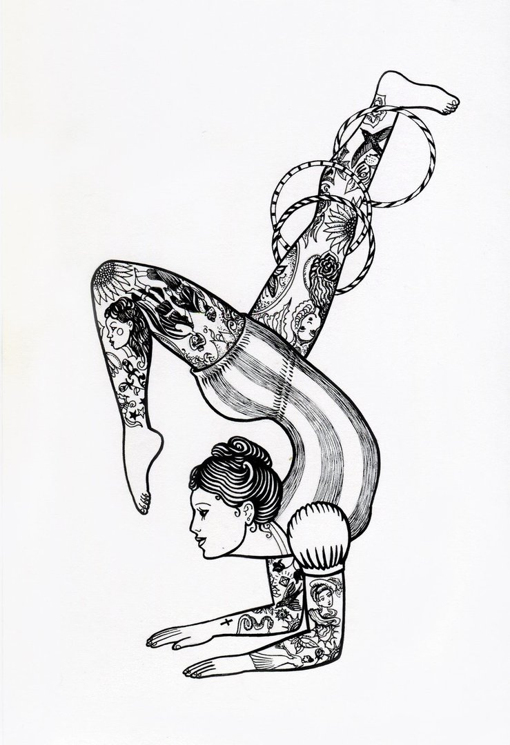 739x1080 The Circus Acrobat By Roskata